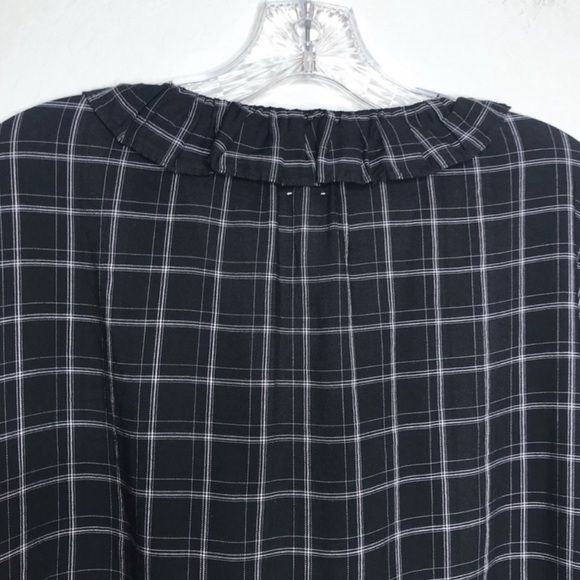 LA VIE Rebecca Taylor Plaid Ruffle Top - Picture 6 of 12